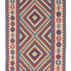 Kelimteppe - Orientalsk - 183 x 124 cm - blå