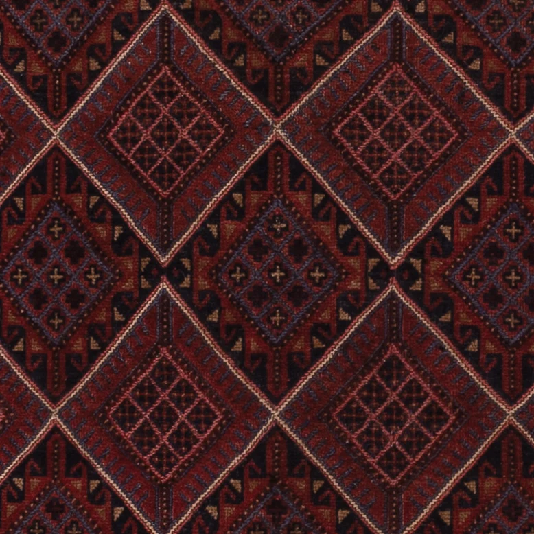 Kelimteppe - Orientalsk - 183 x 141 cm - mørk rød