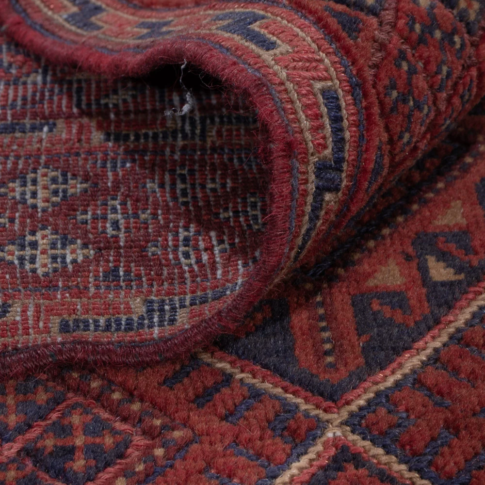 Kelimteppe - Orientalsk - 183 x 141 cm - mørk rød
