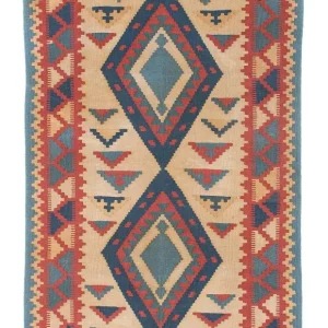 Kelimteppe - Orientalsk - 184 x 117 cm - lysebrun