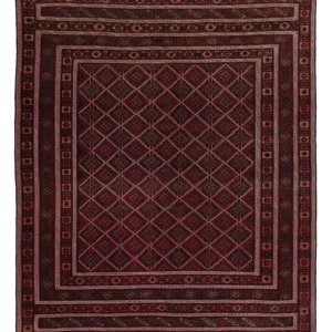 Kelimteppe - Orientalsk - 184 x 155 cm - mørk rød