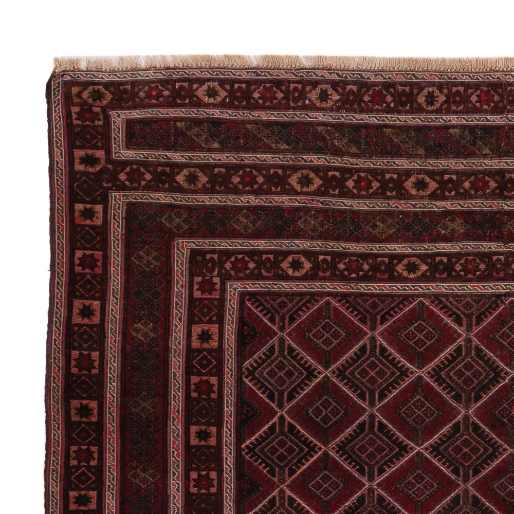 Kelimteppe - Orientalsk - 184 x 155 cm - mørk rød
