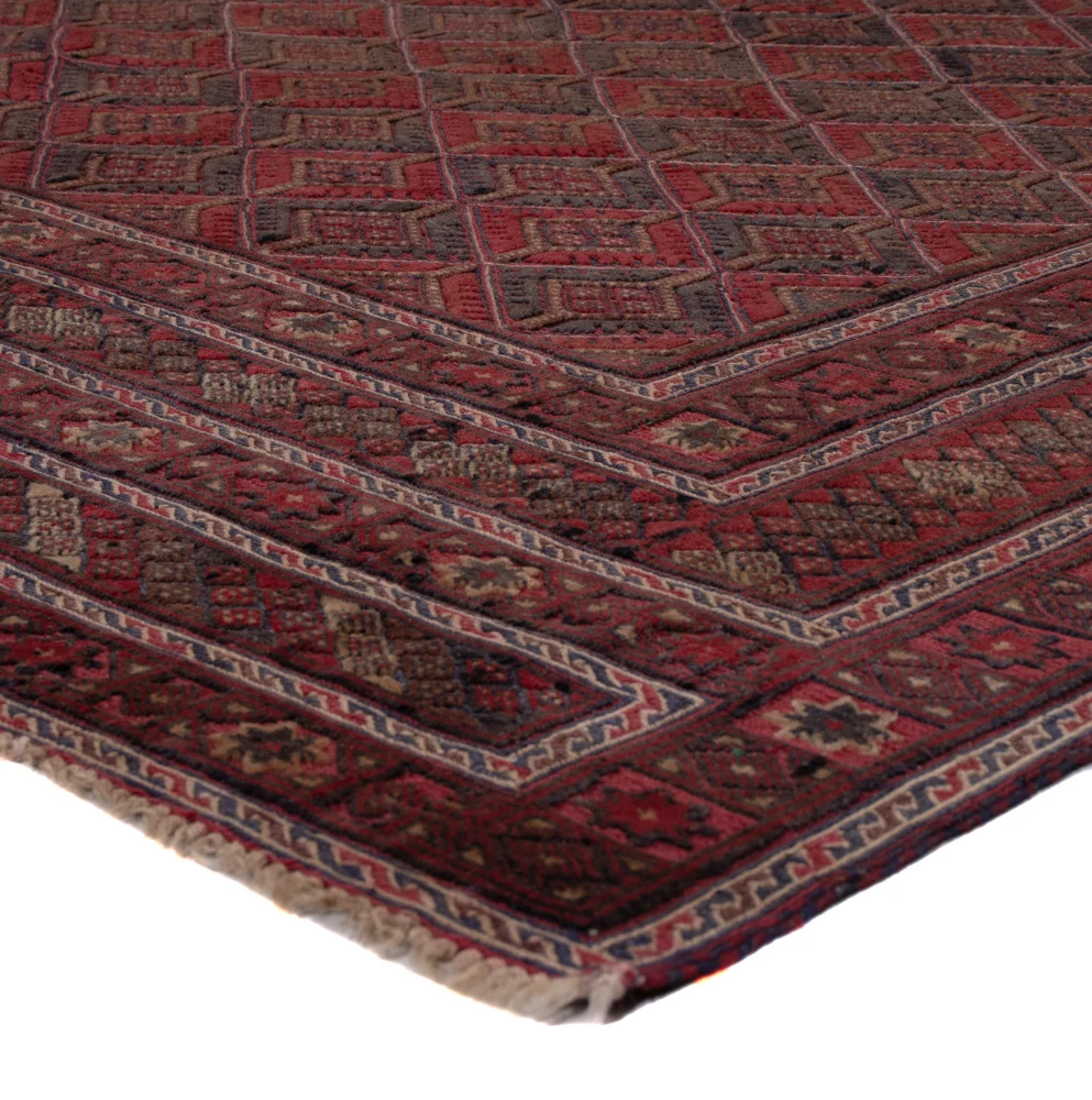 Kelimteppe - Orientalsk - 184 x 155 cm - mørk rød