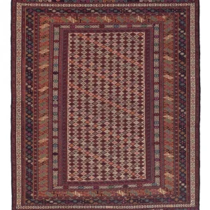 Kelimteppe - Orientalsk - 186 x 120 cm - flerfarget