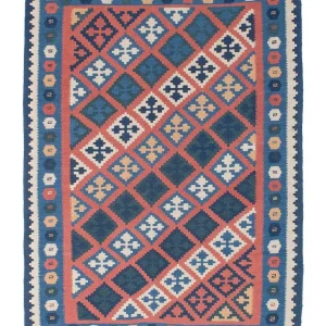 Kelimteppe - Orientalsk - 186 x 133 cm - flerfarget