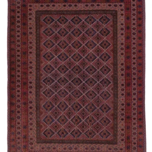 Kelimteppe - Orientalsk - 186 x 141 cm - mørk rød