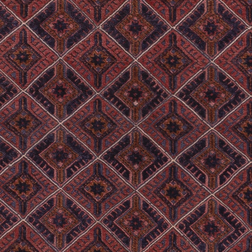Kelimteppe - Orientalsk - 186 x 141 cm - mørk rød