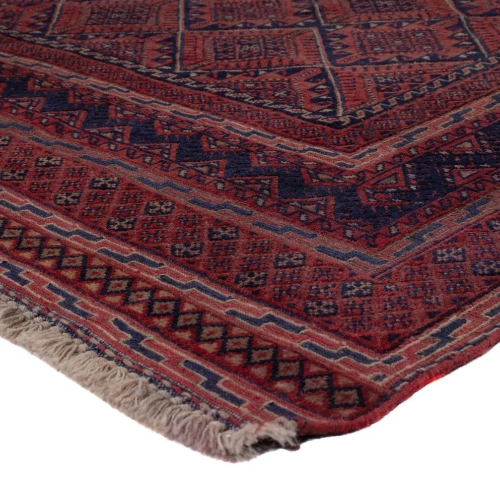 Kelimteppe - Orientalsk - 186 x 143 cm - mørk rød