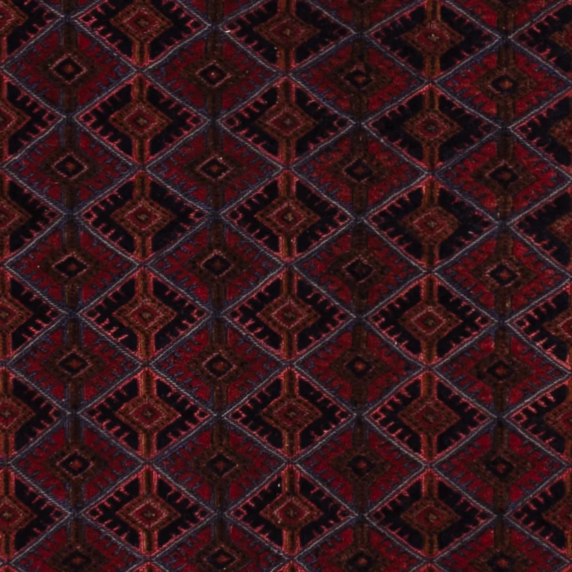 Kelimteppe - Orientalsk - 186 x 147 cm - mørk rød