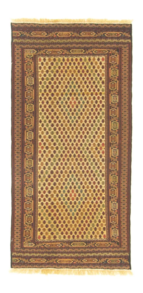 Kelimteppe - Orientalsk - 186 x 89 cm - brun