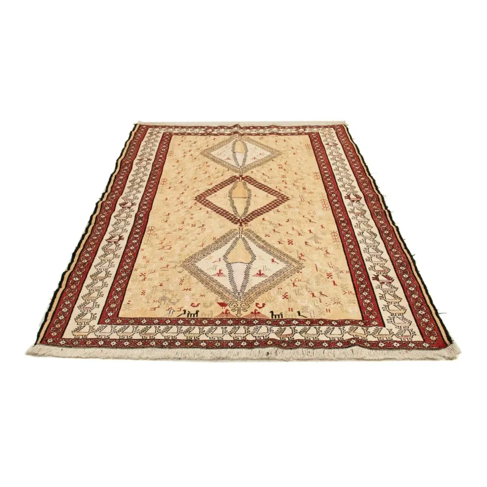 Kelimteppe - Orientalsk - 187 x 126 cm - beige