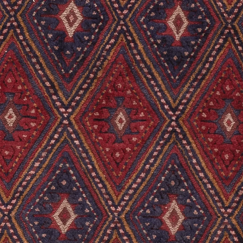 Kelimteppe - Orientalsk - 187 x 145 cm - mørk rød