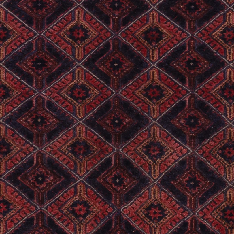Kelimteppe - Orientalsk - 187 x 150 cm - mørk rød