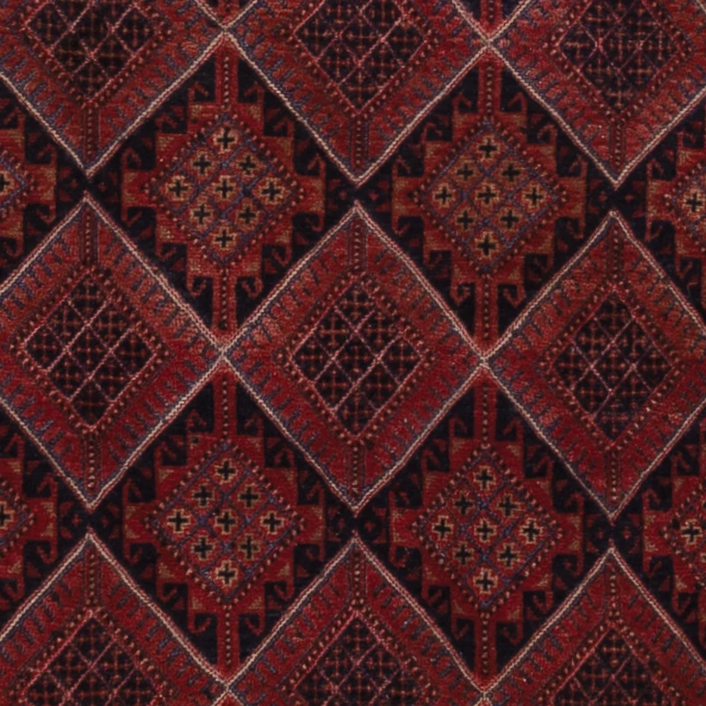 Kelimteppe - Orientalsk - 188 x 137 cm - mørk rød