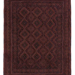 Kelimteppe - Orientalsk - 188 x 142 cm - mørk beige