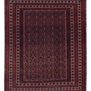 Kelimteppe - Orientalsk - 188 x 152 cm - mørk rød