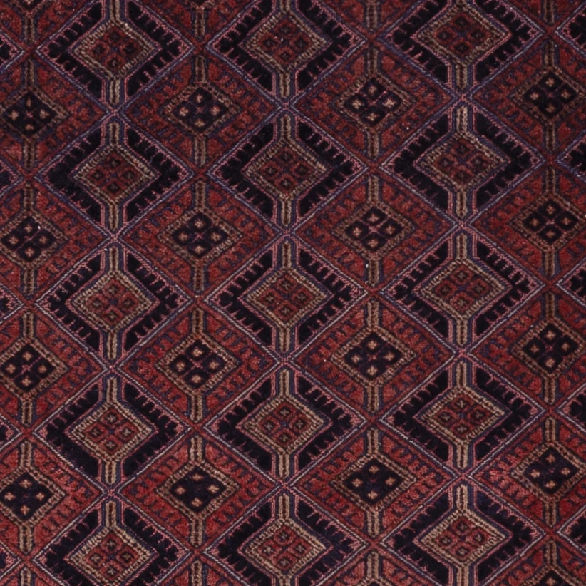 Kelimteppe - Orientalsk - 188 x 152 cm - mørk rød