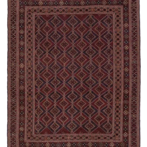 Kelimteppe - Orientalsk - 188 x 155 cm - mørk beige
