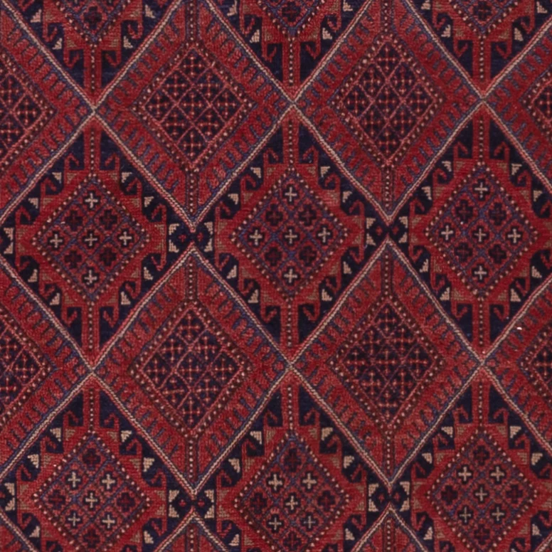 Kelimteppe - Orientalsk - 190 x 132 cm - mørk rød