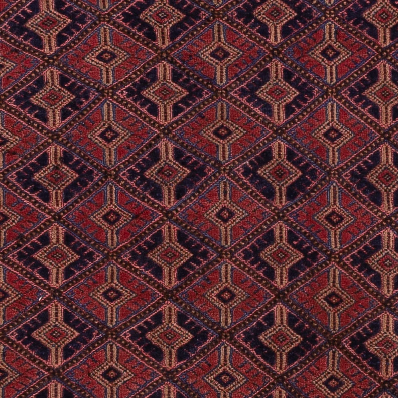 Kelimteppe - Orientalsk - 190 x 140 cm - mørk rød