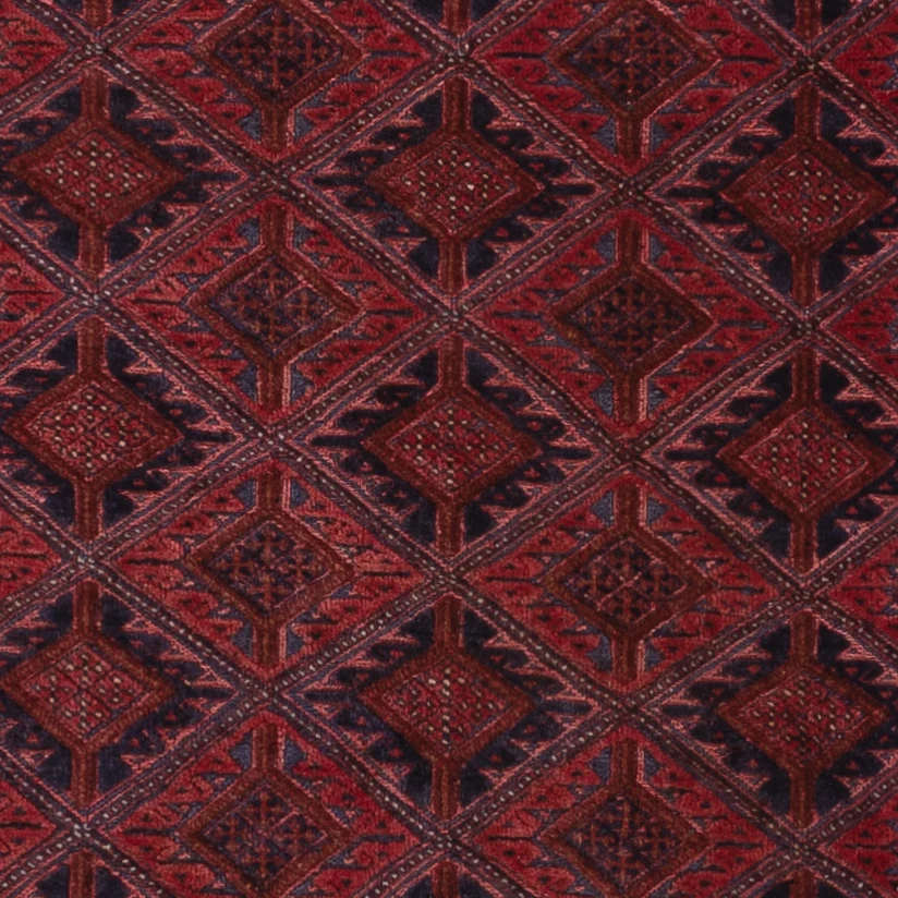 Kelimteppe - Orientalsk - 190 x 147 cm - mørk rød