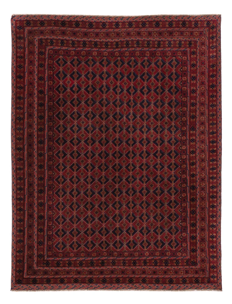 Kelimteppe - Orientalsk - 190 x 148 cm - mørk rød
