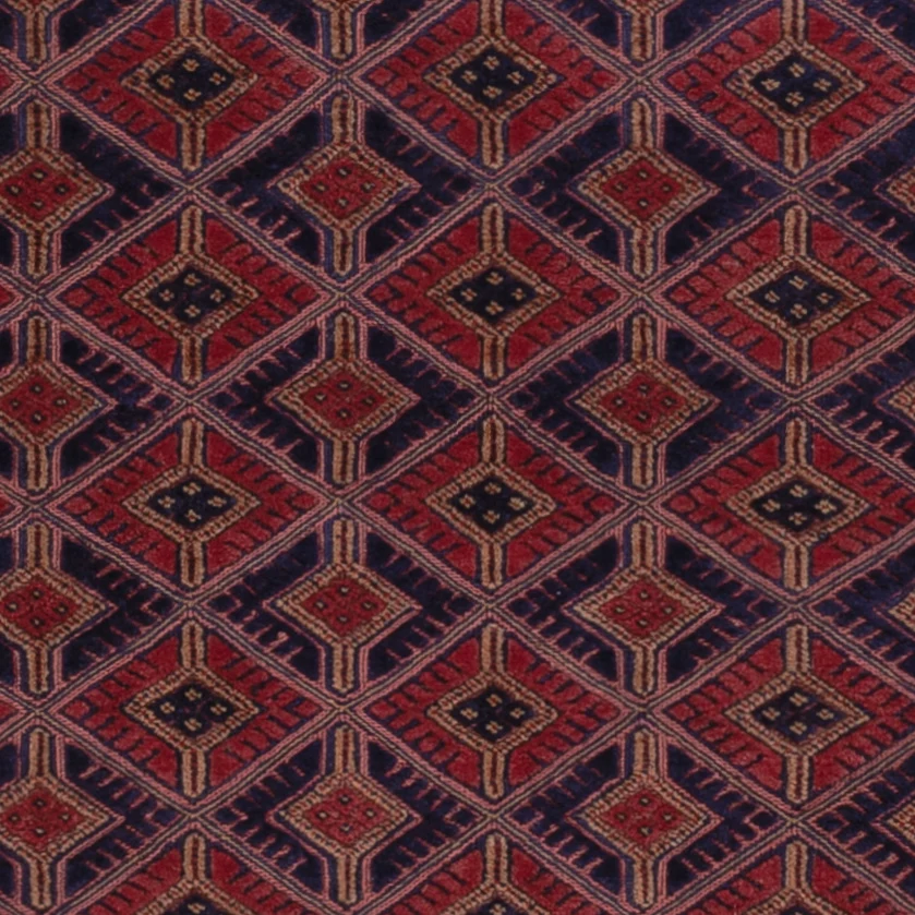Kelimteppe - Orientalsk - 190 x 151 cm - mørk rød
