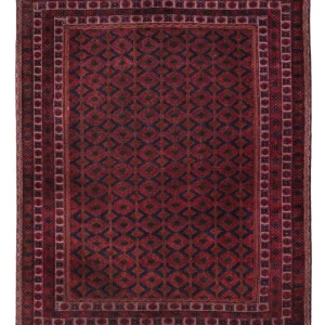 Kelimteppe - Orientalsk - 190 x 152 cm - mørk rød