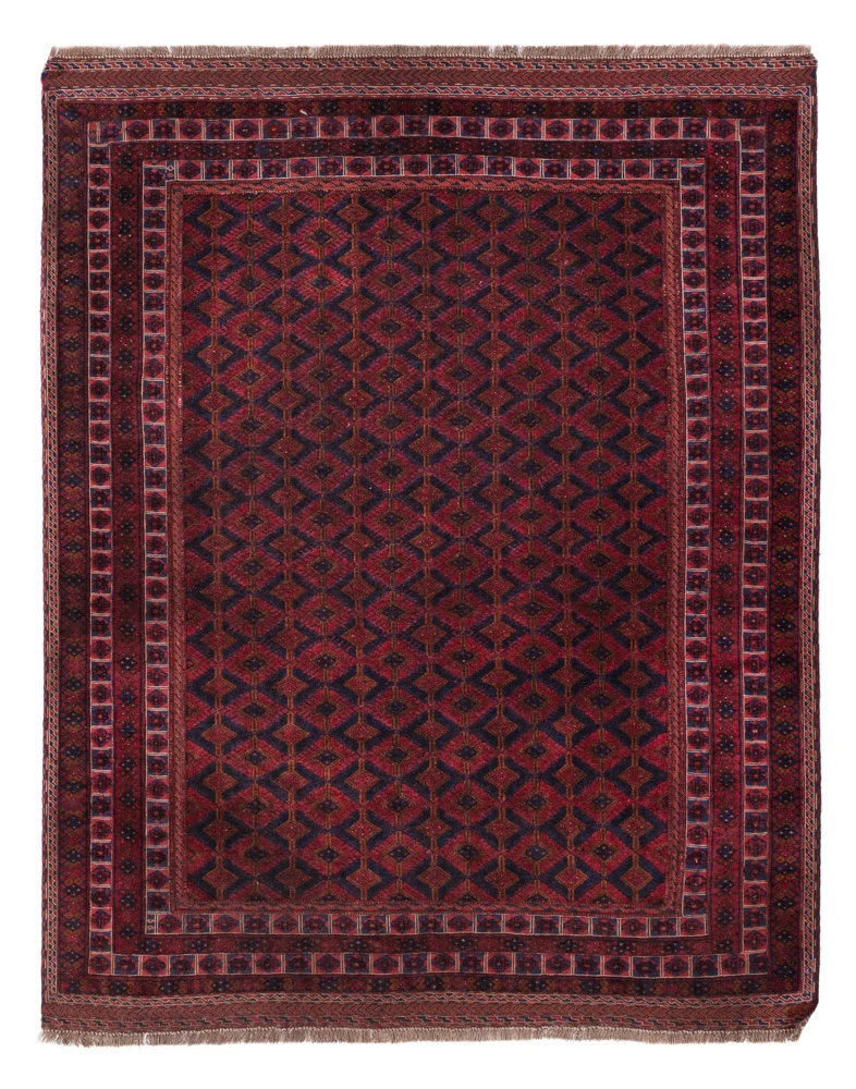 Kelimteppe - Orientalsk - 190 x 152 cm - mørk rød