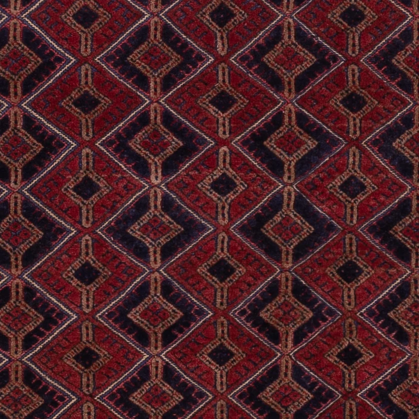 Kelimteppe - Orientalsk - 190 x 153 cm - mørk rød