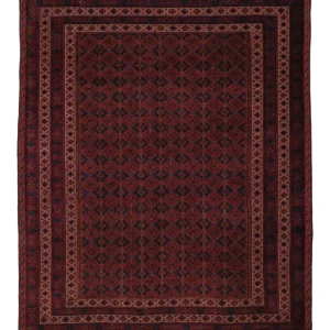 Kelimteppe - Orientalsk - 190 x 155 cm - mørk rød