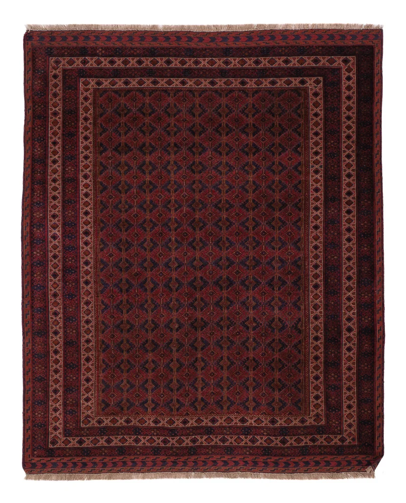 Kelimteppe - Orientalsk - 190 x 155 cm - mørk rød