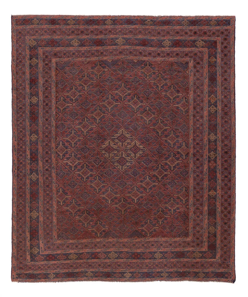 Kelimteppe - Orientalsk - 190 x 157 cm - mørk beige