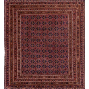 Kelimteppe - Orientalsk - 190 x 168 cm - mørk rød