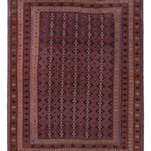 Kelimteppe - Orientalsk - 191 x 146 cm - mørk rød