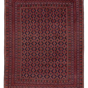 Kelimteppe - Orientalsk - 191 x 146 cm - mørk rød