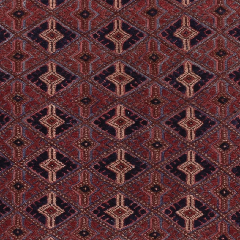 Kelimteppe - Orientalsk - 191 x 146 cm - mørk rød