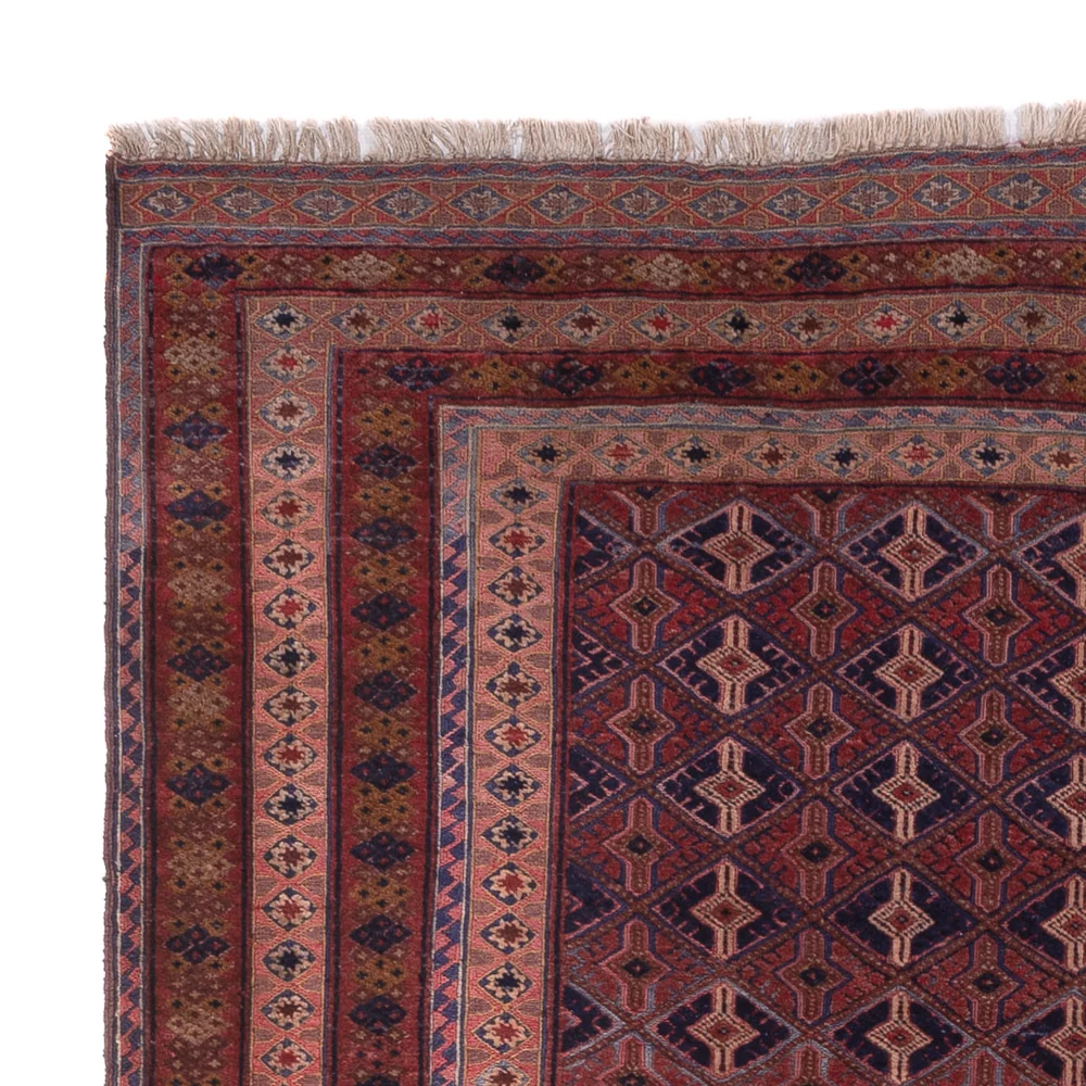 Kelimteppe - Orientalsk - 191 x 146 cm - mørk rød