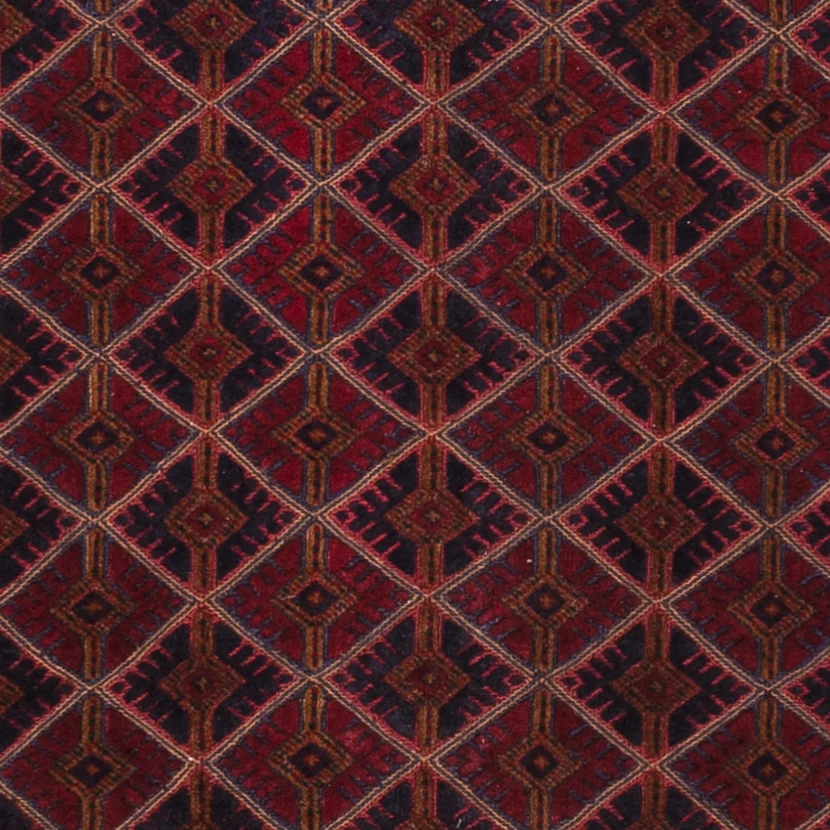 Kelimteppe - Orientalsk - 191 x 150 cm - mørk rød