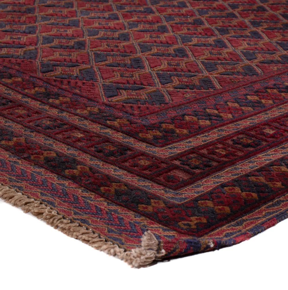 Kelimteppe - Orientalsk - 191 x 150 cm - mørk rød