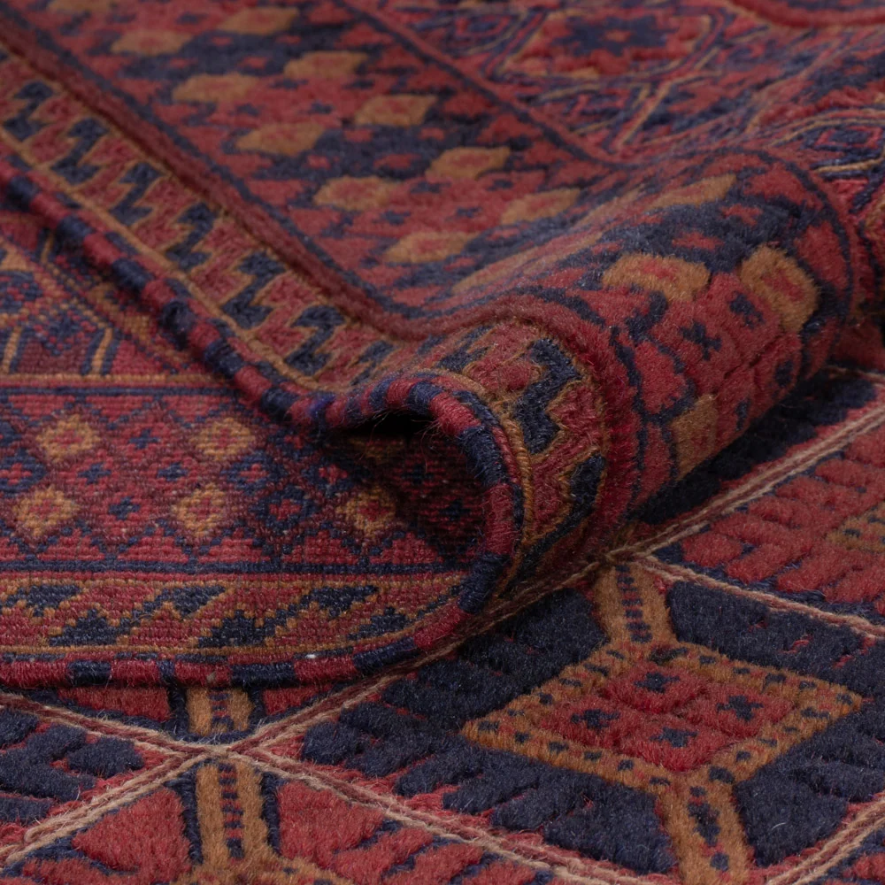 Kelimteppe - Orientalsk - 191 x 155 cm - mørk rød