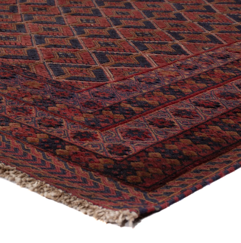 Kelimteppe - Orientalsk - 191 x 155 cm - mørk rød