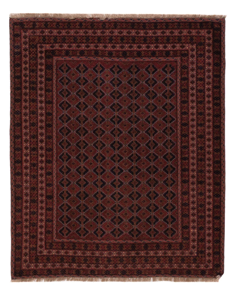 Kelimteppe - Orientalsk - 191 x 158 cm - mørk rød