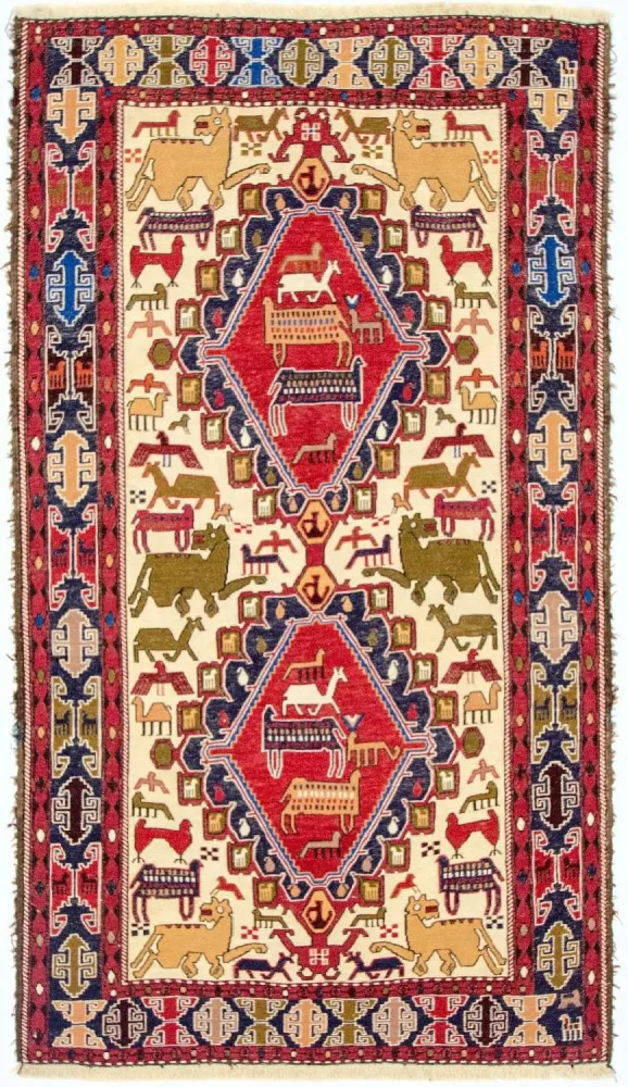 Kelimteppe - Orientalsk - 192 x 110 cm - beige