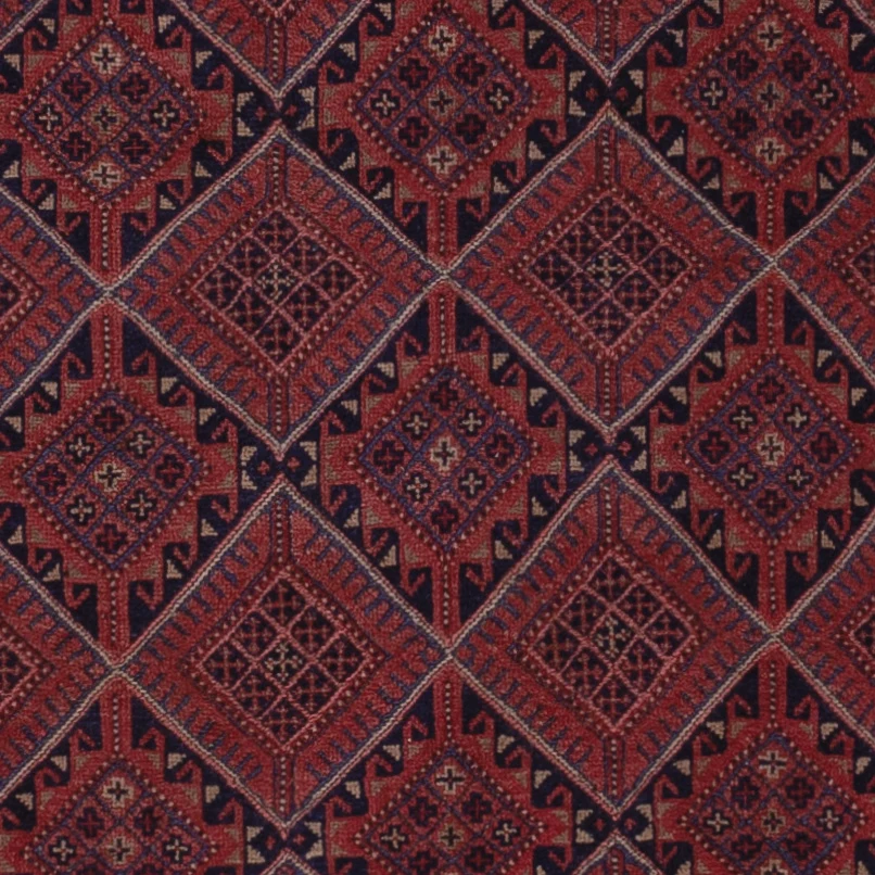 Kelimteppe - Orientalsk - 193 x 140 cm - mørk rød