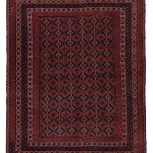 Kelimteppe - Orientalsk - 193 x 145 cm - mørk rød