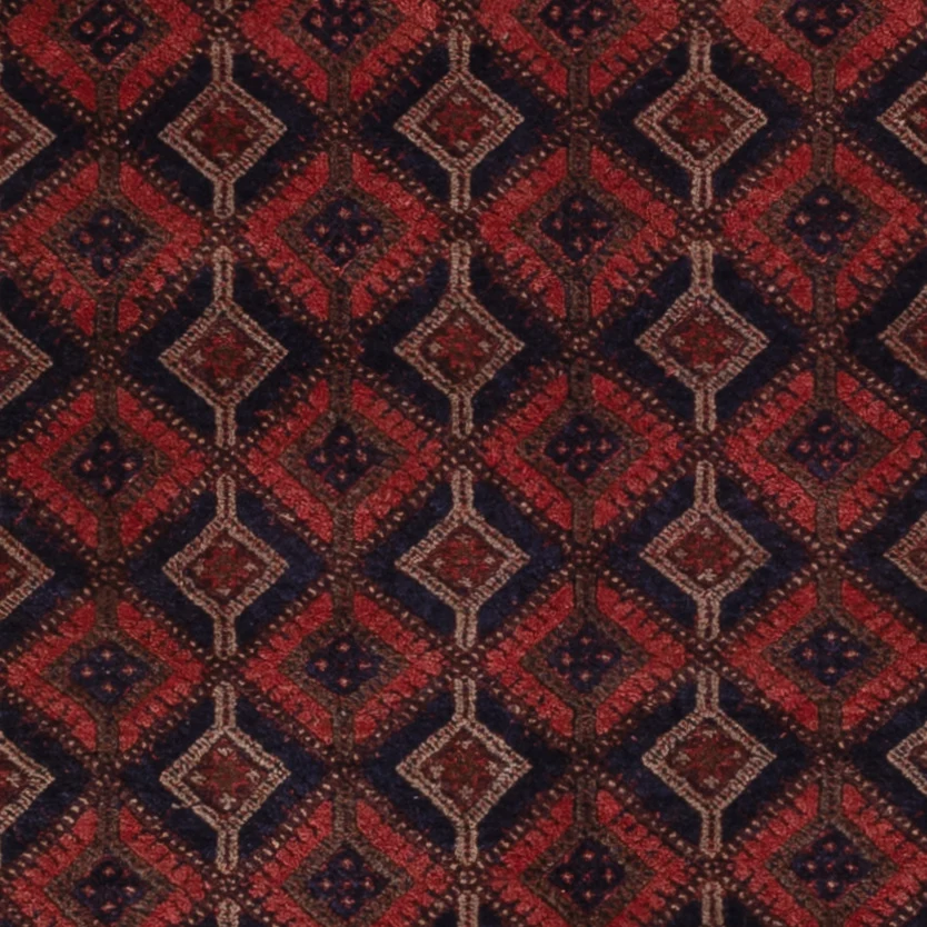 Kelimteppe - Orientalsk - 193 x 145 cm - mørk rød