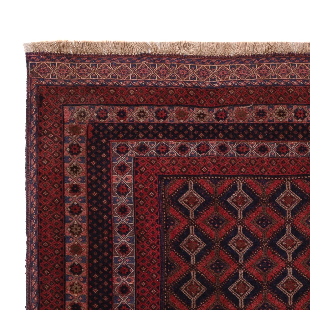 Kelimteppe - Orientalsk - 193 x 145 cm - mørk rød