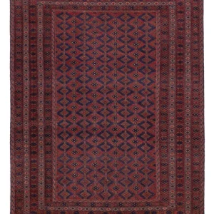 Kelimteppe - Orientalsk - 193 x 146 cm - mørk rød