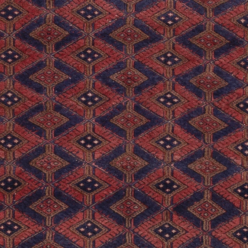 Kelimteppe - Orientalsk - 193 x 146 cm - mørk rød